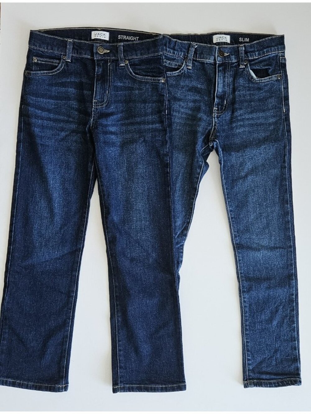 Janie and Jack Denim 8 Boys Jeans Lot Skinny Straight Adj Waist